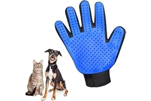 BDEPSTR Guanto per Pulizia Pelo Animali, Guanto per la toelettatura degli animali domestici, Guanto Spazzola Cani Gatto,Guanto da Massaggio per Animali Pulizia