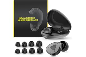 LYCTEIKI Ohrstöpsel zum Schlafen, Silikon Gehörschutz Ohrstöpsel, Wiederverwendbar Gehörschutzstöpsel 40dB zum Lärm Reduktion für Schlafen Arbeiten Reisen, Erwachsene Kinder (Schwarz, Einheitsgröße)
