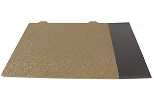 BCZAMD 3D-Drucker Upgrade Bauplatte 300x300 mm/11,8x11,8 Zoll Doppelseitig strukturiertes PEI Federstahlblech Pulverbeschichtet Platte+Maagntplatte mit Klebstoff f¨¹r CR-10/10S Lulzbo Taz6