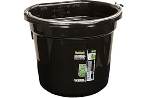 KERBL FlatBack Seau pour Cheval Noir 20 L
