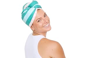 Dock & Bay Turban Hair Towel - For Home & the Beach - Super Absorbent, Quick Dry - Pastel Pier