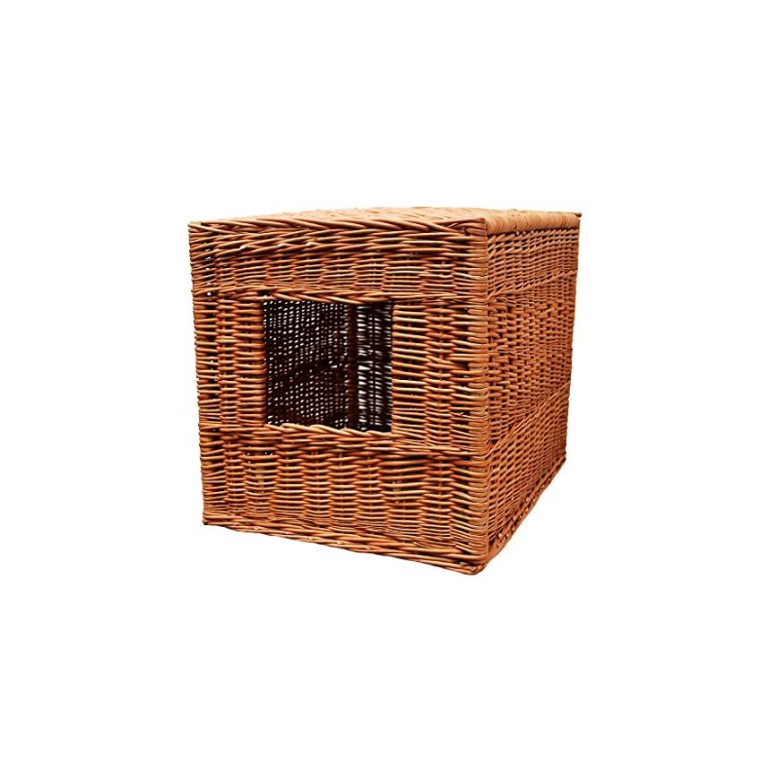 1-14 GalaDis Katzenklo Abdeckung aus Korbweide: Verkleidung für das