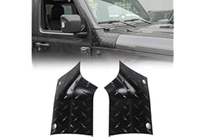 JeCar Cowl Body Armor Esterno Paraspigoli Accessori Esterni per Jeep Wrangler JL JLU Sport Sahara Rubicon & 2020 Jeep Gladiator JT, Nero