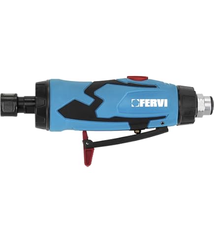 Smerigliatrice Pneumatica Fervi 0414 - Utensile Ad Aria Compressa, 22000 RPM, Per Lavori Di Precisione - Foto 6