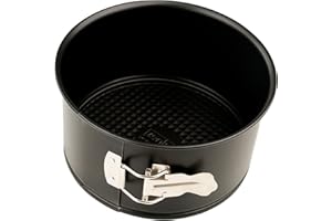 Zenker Molde Alto para Bizcochos y Repostería con Fondo Desmontable en Acero, Revestimiento Antiadherente Teflon, Molde Panettone y Tartas Altas, Apto para Horno y Air Fryer, 18 x 10 cm, Negro, 1 ud