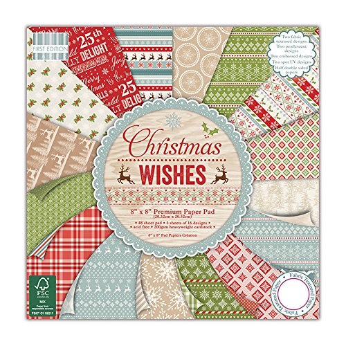 First Edition Christmas Wishes  Premium Paper Pad 8