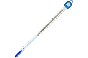 THERMOMETER WORLD Glass Thermometer -10 to +110 155 mm Water Temperature Thermometer Lab & Scientific Products for Measuring Water Liquid Home Brew Wine and Beer or for Laboratory Lab Scientific Use Made in UK