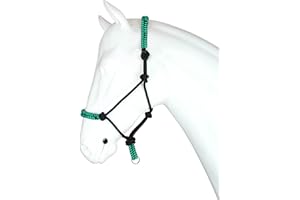 Horka Diadema de nailon de serpiente, ajustable, de cuero, para caballo, banda nasal