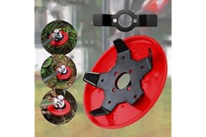 TEMOO Disco Desbrozadora, Cuchilla Desbrozadora con 2 Tipos De Cuchillas De Corte, Universal Disco para Desbrozadora, Multifuncionales Accesorios Desbrozadora para Campo De Arroz De Secano