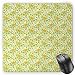 Produktbild HYYCLS Gelbe und weiß Teppichläufer, Exotic Hibiscus und Plumeria Blumen, Komposition, Hawaii Pflanzen, Standardgröße, rechteckig, Nicht Reflektierend, Chiffon, Amber Yellow Fern Green