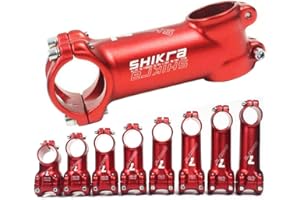 BIKECO Attacco manubrio da 31,8, 7 gradi, 45 mm, 55 mm, 65 mm, 70 mm, 80 mm, 90 mm, 100 mm, 110 mm, 110 mm, per mountain bike, bici da strada, BMX, bici da pista