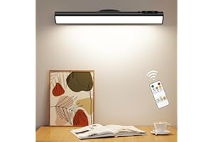 Hapfish Lampara LED Armario Sin Cable 4000mAh, Luz LED Adhesiva USB Recargable Magnetica Inalambrica, Luces Escritorio Bateria con Mando, Barra Flexo Pilas para Pared Espejo Cocina Baño Interior