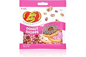 Jelly Belly Beans, grajeas con sabor a donuts, bolsa de 70 gramos, caramelos masticables en forma de judías
