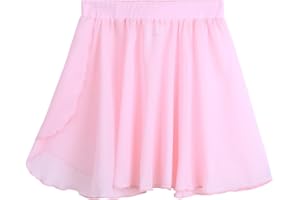 Agoky Jupe de Ballet Gym Enfant Fille Tutu Jupe de Danse Sport Mini Jupon de Baptême Cérémonie Fille Jupette Courte Plissée en Mousseline