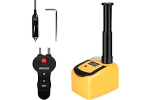 ROGTZ Electric Hydraulic Car Jack Kit 5Ton 12V,Ultra-Portable Auto Vehicle Lift with 6.1-17.7" Range for SUV/Sedan/Truck Repair,Floor Jack for Tire Change with LED,Lightweight for Easy Storage