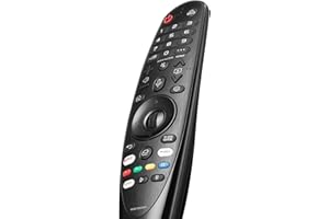 ZYK Ersatz für LG Magic Remote MR19BA/MR20GA mit Zeiger und Sprachfunktion Universalfernbedienung Kompatibel mit vielen LG Smart-TV-Modellen Netflix und Prime Video Hot Keys, Google/Alexa
