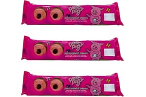 GENERIC M&S Percy Pig Jam Sandwich Creams Biscuits with Raspberry Jam Marks & Spencer 150g - 3 Pack in a Premier Life Store Box