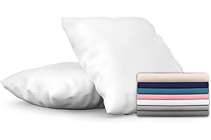 Dreamzie Poszewka na poduszkę 65 x 65 cm, 2 sztuki, z mikrofibry, certyfikat Oeko-Tex, miękka i szczotkowana poszewka na poduszkę, w dotyku skóra brzoskwiniowa, alabaster biały