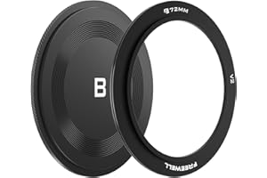 Freewell Anello adattatore da 72 mm con tappo posteriore per la serie V2