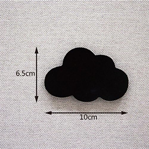 Kuyiyilo,Creative Wooden Cloud Shape Hanger Coat Rack, Black