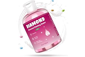 GHHKUD Diamond Painting Versiegelung 150ml - Diamant Painting Zubehör für Strahlend Glitzernde Bilder - Diamond Painting Kleber mit Bürste,Transparente Schutz Versiegelung für Diamond Painting&Puzzle