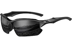 suoso Cycling Glasses Mens Womens-Sports Sunglasses-Mtb Glasses-Running Glasses-Bike Glasses-Polarised Sunglasses Men-Black Glasses For Outdoor