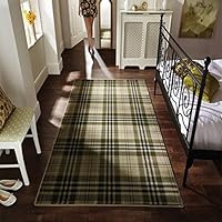Flair Rugs Glen Kilry tartán Compruebe Alfombra, Verde, 200 x 290 cm