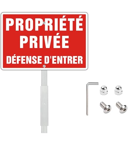 Panneau - Propriété Privée Emplacement Réservé - Diamètre 250