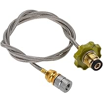 Gasherd Nachfülladapter Für Camping & Outdoor - LPG Tankadapter Mit 70cm Schlauch