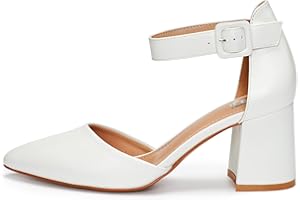 Rio Fiore Scarpe con Tacco, 7 cm Tacco Largo, Décolleté Donna, Nero/Beige/Fucsia/Viola/Rosso/Bordo/Blu/Bianсhe/Verde/Grigie/Vernice, Tessile/Similpelle, Cinturino alla Caviglia, H1877-A0142