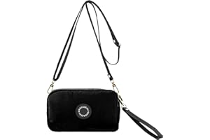 ModaZeal Wristlet Crossbody Bags for Women Nylon Clutch Handbags Ladies Phone Bags Mini Shoulder Bag with Wristlet/Crossbody Strap Ideal for Everyday Use, Commute