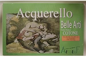 ARTGRAF Album fogli singoli Carta MistoCotone da 340 gr/m per Acquerello cm 33x48 15 fg