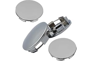 Neodtx Radnabenkappen 4 Stück Universal Nabendeckel OD 60mm ID 56mm Hochwertiges ABS,Radnabenabdeckung Radnabendeckel Polierte Oberfläche, Für Radnaben Auto Zubehör(Silber)