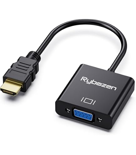 Adattatore HDMI A VGA Placcato Oro (maschio A Femmina), Compatibile Con Computer, Desktop, Laptop, Monitor, Proiettore, HDTV, Chromebook, Raspberry Pi, Roku, Xbox