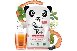 Panda Tea - Morning boost - thé biologique bio - 28 sachets coton