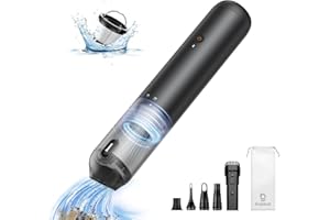 ‎BASEUS Baseus Strong Car Vacuum Cleaner, 12000 pa Handheld Vacuum Cleaner Battery with USB-C Quick Charge, Car Vacuum Cleaner Wireless with Single Touch Empty, Mini Dust Breaker for Car, Pet Hair, House