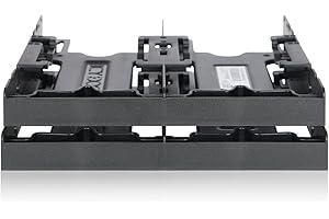 ICY DOCK Adaptateur/Cadre de Montage/Support pour disques pour 4 x HDD/SSD 2.5” pour Baie Externe 5.25”, Installation de Disque sans vis - Flex-FIT Quattro MB344SP