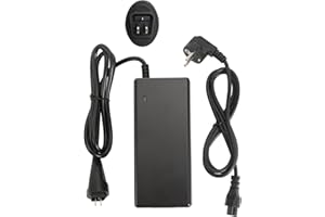 HANERIDE Caricatore per bicicletta elettrica da 42 V, 2 A, per batteria da 36 V, PHYLION per Pedelec Ride1up Prodigy Bianchi T-TRONIK Carrera, 3 PIN