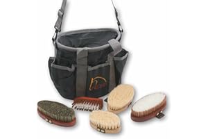 AMKA Juego completo de 5 cepillos para caballos