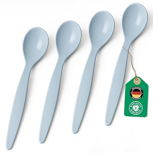Bio Löffel 4er Set, 14 cm, aus Zuckerrohr