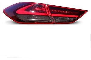 FINEST FOLIA Juego de láminas adhesivas para faros traseros, lámina tintada para faros traseros, ajuste perfecto, color gris oscuro (C045) Fastback