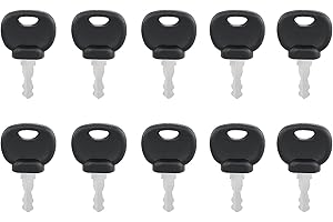 ZCYKJ 10 Pcs Ignition Device Dump Truck Spare Key for JCB CAT Komatsu 14603 14607 Plant Excavator Dumper Tractor Dozer Roller