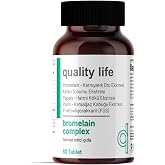 Bromelain Complex 2500 GDU 60 Tablet - Papain - Karnıyarık Otu Tozu - Bromalain - Bromelian - Hapı
