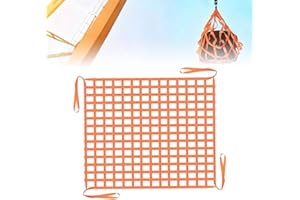 FuxFuis Filet de Levage Charge Lourde 1m*1m Filet de Chargement Elastique avec Poignée Filet Remorque Filet Suspendu Extérieur en Toile pour Chargement et Déchargement de Marchandises