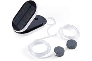 SUNJULY 3 Modes de Travail Pompe à Air Flip Pompe à Air Solaire Oxygénateur Eau Pompe à Oxygène Aérateur de Bassin Aquarium