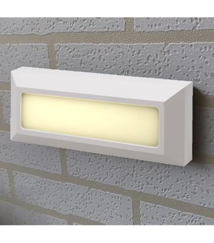 Planetitaly Faretto Segnapasso LED 6W CCT IP65 Rettangolare Nero – Luce Esterna A Parete Con Selettore 3000K-6400K, Antiabbagliamento