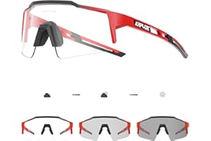 KAPVOE Gafas de Ciclismo Fotocromáticas con TR90 Mujeres Hombres Niños Niñas Gafas de Sol Deportivas Mujeres Hombres K9023