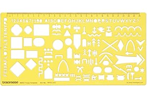 Traceease Map Drafting NATO Troop Template Drawing Stencil,Designing Template Measuring Ruler