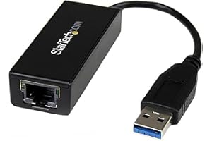 StarTech.com Adaptateur USB 3.0 vers Gigabit Ethernet - Convertisseur Réseau 10/100/1000 NIC - Adaptateur Réseau USB vers RJ45 pour PC Portables et de Bureau - Alimenté par Bus USB (USB31000S)