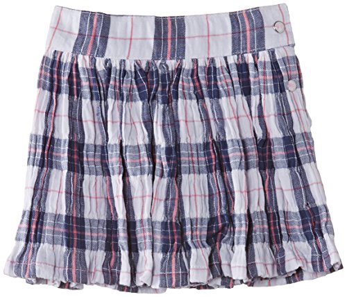 3Pommes Baby-Girls Checkered Skirt, Navy Blue, 3 Years